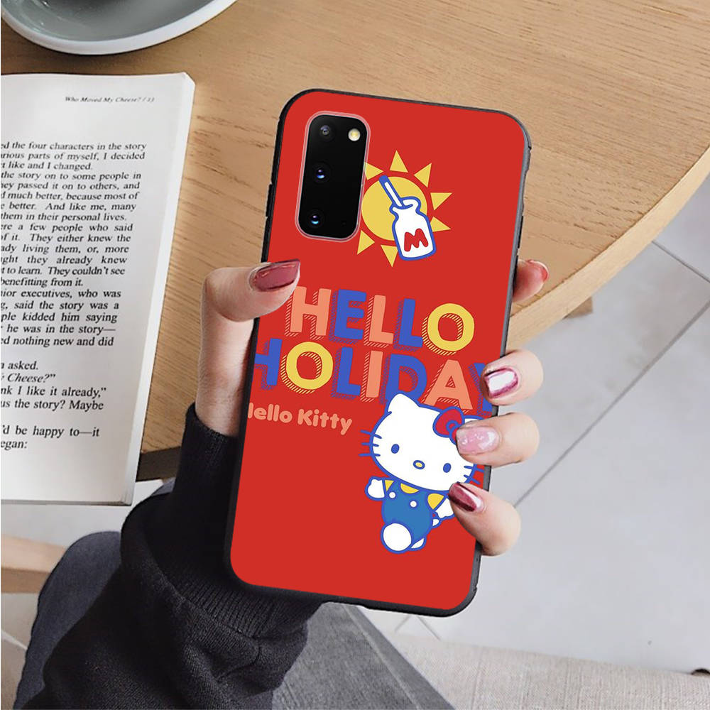 AH43 Hello Kitty черный чехол для Xiaomi Poco X6 M5 M6 F5 F6 F1 C65 C55 C50 C51 C40 Redmi Note 7 8 14C A3X 13C 12C 11 10A 9C Pro мягкий чехол