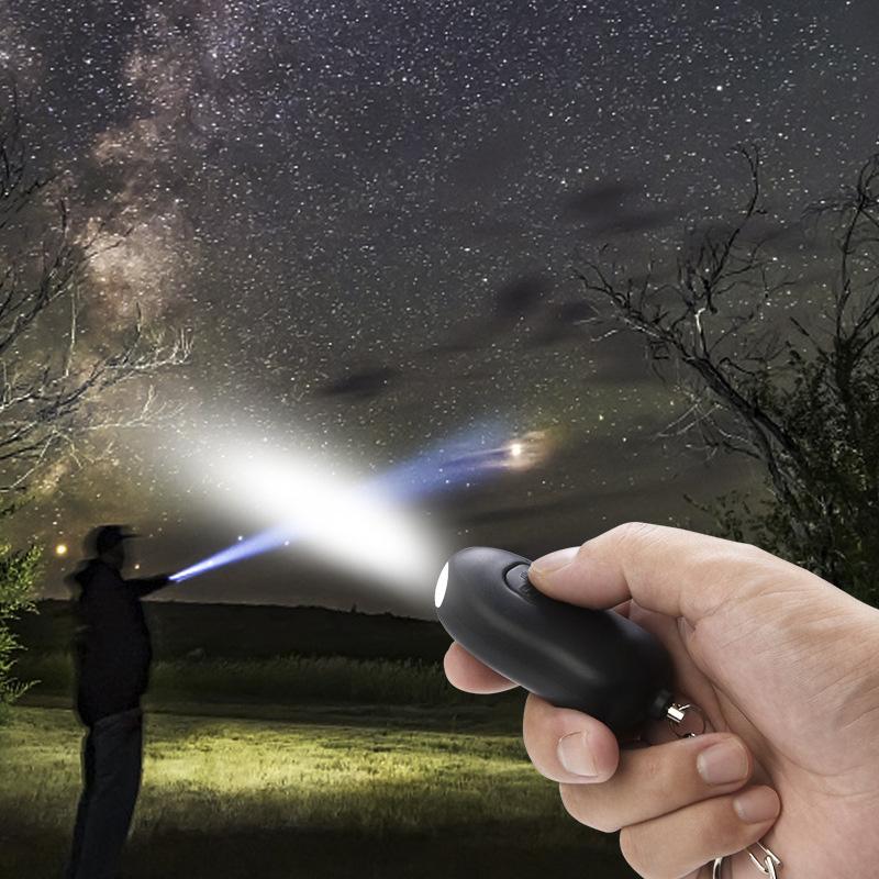 Portable Self-Defense Alarm Personal Safety LED Flashlight Rechargeable Security Device Protection Emergency Alarm Keychain