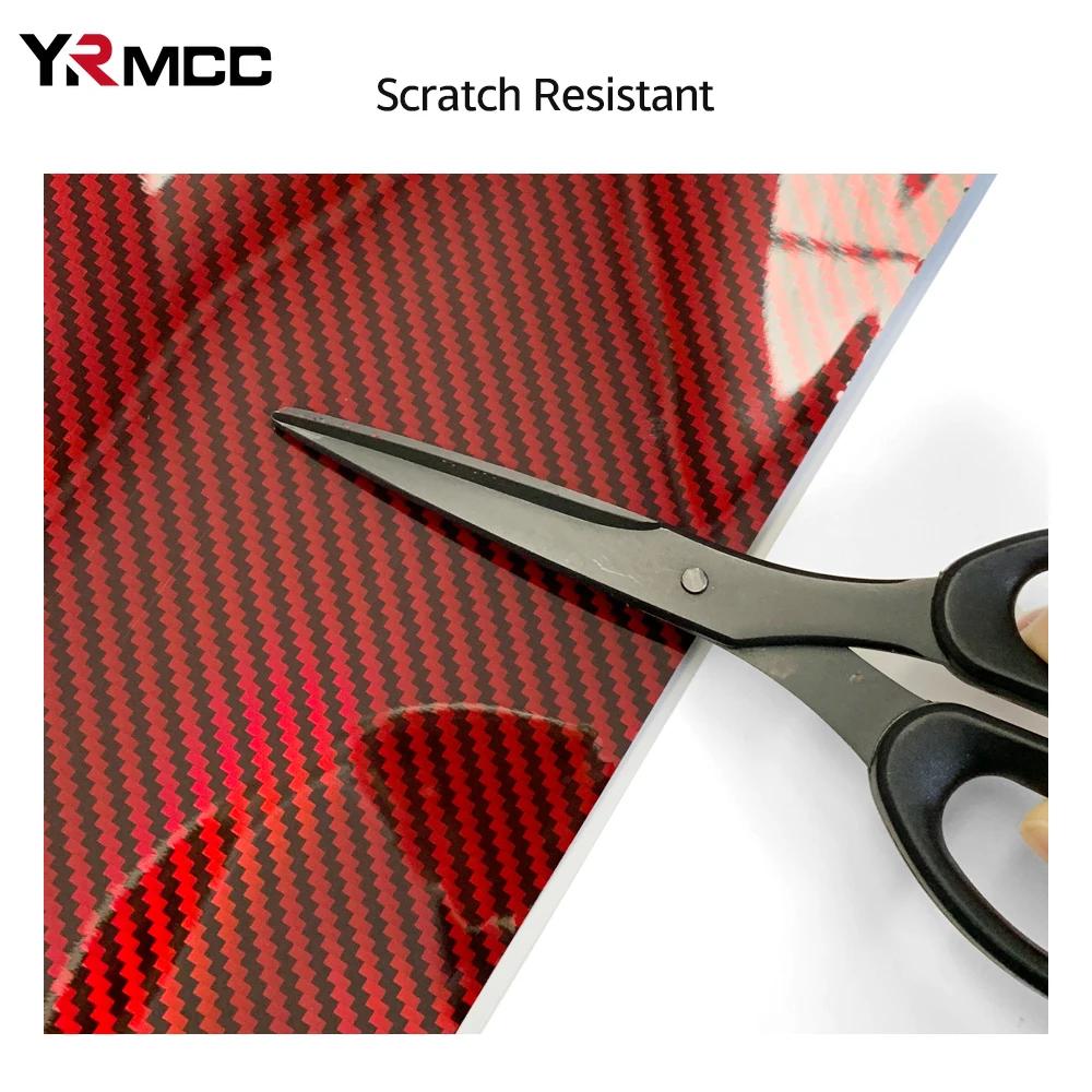 Laser Rainbow Car Stickers Carbon Fiber Vinyl Wrap Films High Gloss Wrap Foil Sticker for Motorcycle Car Decorative Accessories