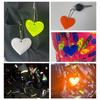 12 шт. разноцветный защитный отражатель подвеска Love Heart защитный отражатель детский отражатель подвеска для