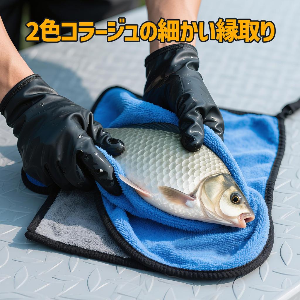 Ziyue Fishing Fish Grabbing Reduces Fish Ideal for Fishing Convenient for Wiping Rods Towels, Towels, 3-Piece Set, Odor, Strike, Gripping, Stringing,