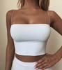 2025 Summer Women's Crop Top Sexy Elastic Cotton Camis Sleeveless Short Tank Top Bar