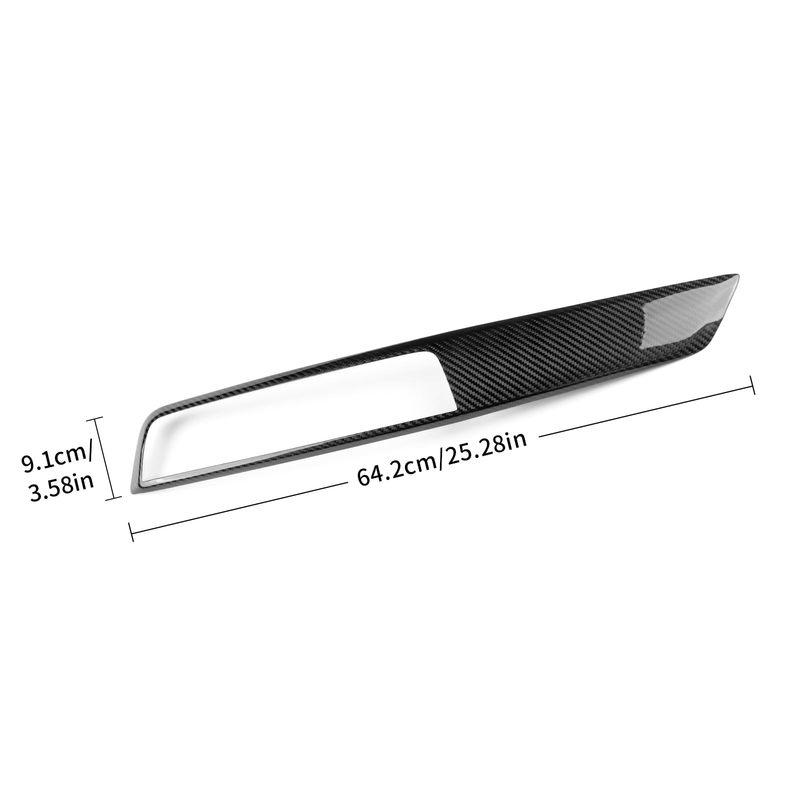 For BMW 1 Series F20 F21 F22 F23 (2017 2018 2019) 118i 120i M140i, 3D Glossy Carbon Fiber Console Trim Anti-Scratch Dashboard