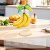 Ofegtom Banana Holder Stand, Durable Stainless Steel Hooked Banana Holder, Banana Hanger Stand, Creative Shaped Banana Holder