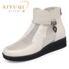 Fashion AIYUQI Women's Cool Boots Summer Genuine Leather 2025 New Platform Women's Shoes Fashion Large Size Women's Mesh Boots
