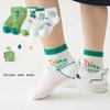 5 шт. детские летние дышащие носки с изображением динозавра в виде лодки детские носки из чесаного хлопка в сетку мужские и женские носки для малышей