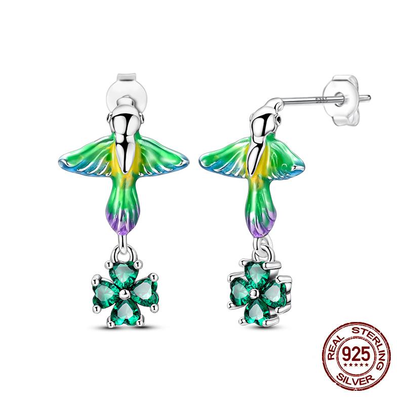 Серьги-гвоздики для женщин Медь Разноцветная Ракушка Морская звезда Сверкающая Бабочка Роскошные Изысканные Ювелирные Изделия Серьги для Девочек