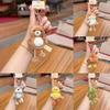 Rabbit Penguin Duck Bear Plush Keyring With Pull Out Feet For Kids And Teens