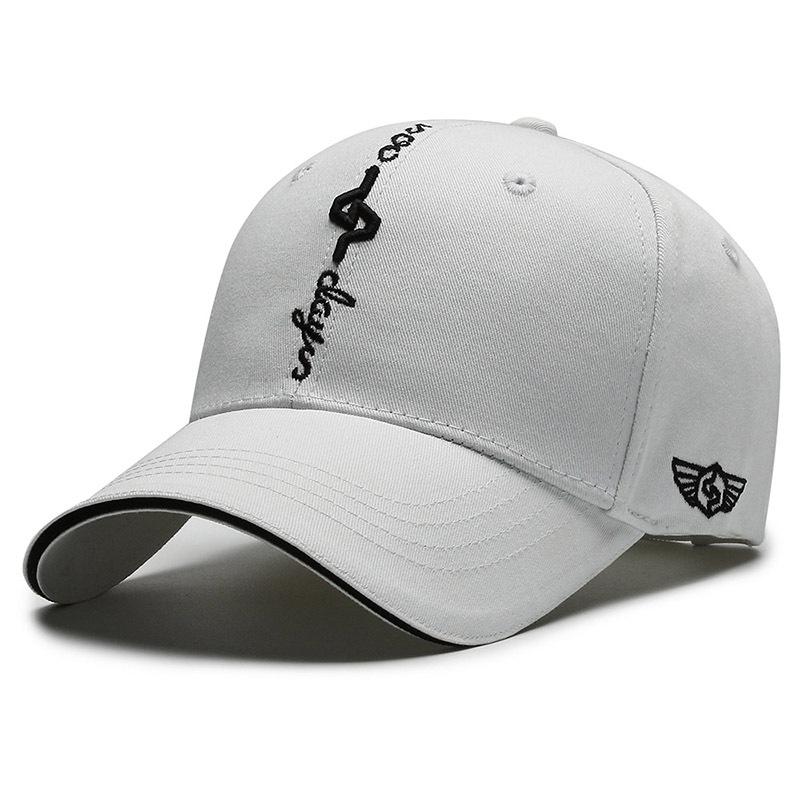 Трендовая хлопковая бейсболка с козырьком-утконосом и вышитым буквенным дизайном на все сезоны