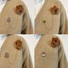 Cartoon Plush Capybara Corsage Cute Animal Badges Personality Brooch Clothing Backpack Pins Decor For Girls Kids Gift