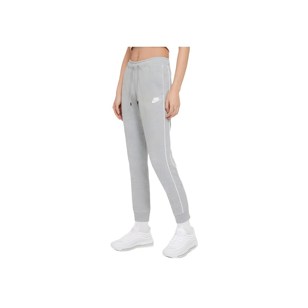 Nike Женские спортивные штаны с принтом логотипа и завязками, серые CZ8340-063