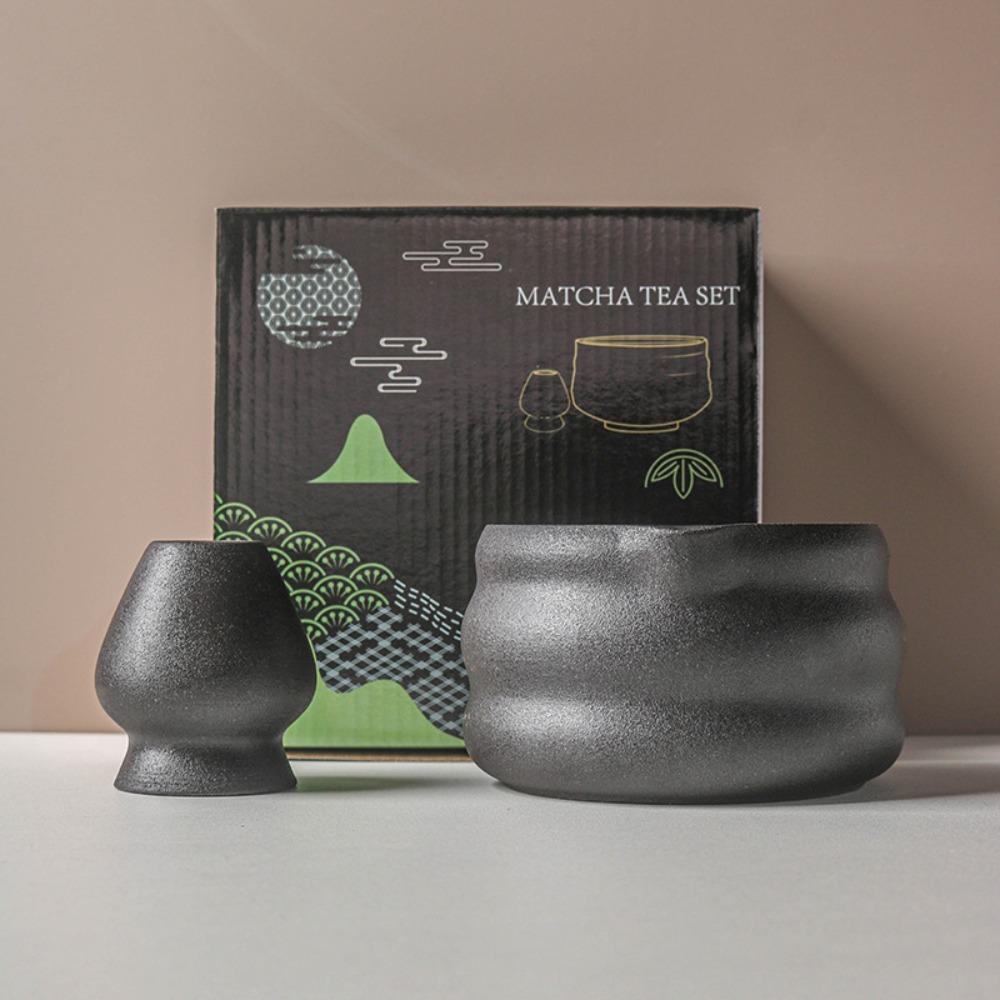 Керамический держатель для венчика матча, текстурированный набор для приготовления матча, новая миска для матча, любители чая