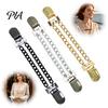 Clothing Decorative Clips 3Pcs Vintage Sweater for Women Girls, Retro Double Chains Cardigan Clips, Elegant Collar Clip Dresses Shawls, Waist Cincher