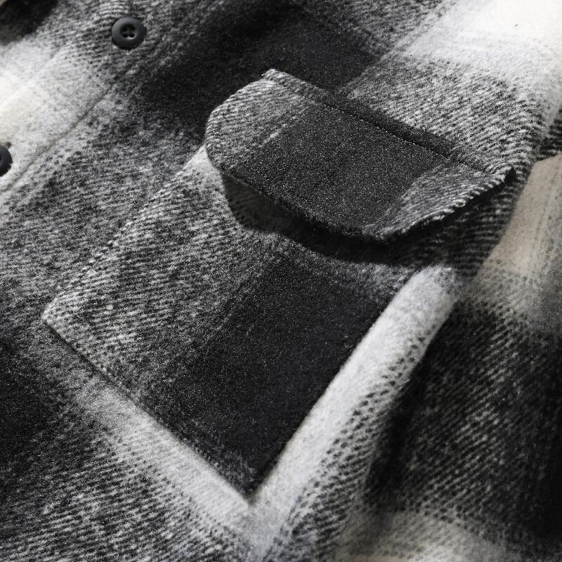 Cozy Up Double Pockets Mens Designer Plaid Shirts Camisas Streetwear 2025 Vintage Work Shirt Man Casual Loose Hip Hop Cardigans Jacket