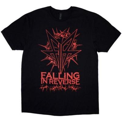 Унисекс Взрослая футболка Falling In Reverse с шипами