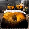 Lion King Queen Duvet Cover Watercolor Animal Bedding Collection For Kids Teens Adults Colorful Wildlife 23Pcs Polyester Quilt Cover