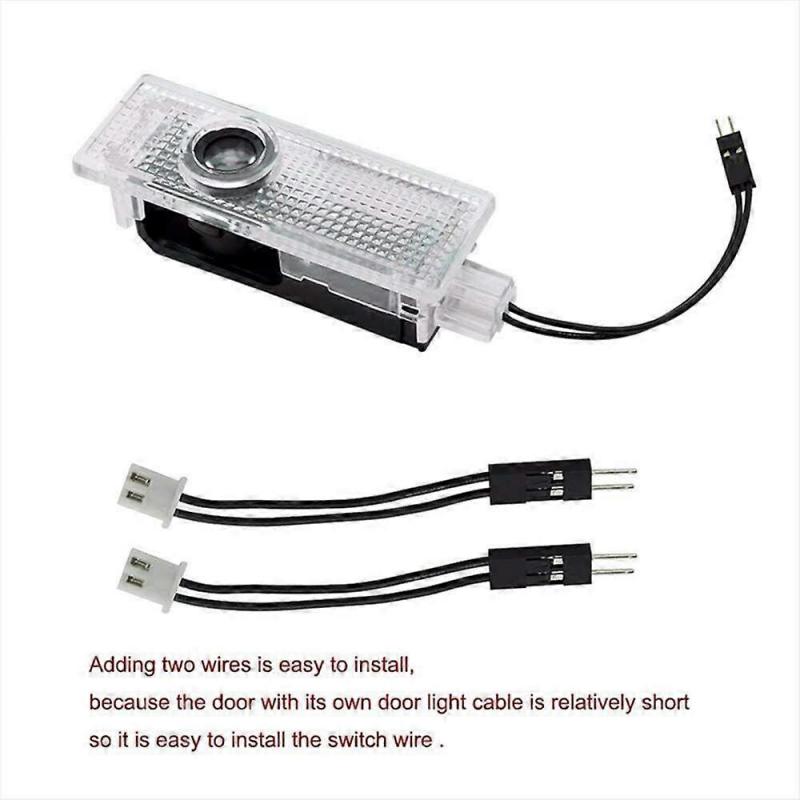 Лазерные светодиодные проекторы для дверей автомобиля, лампы подсветки порогов, лампы тени для BMW, 4 шт.