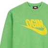 Nike X Nigo Collaboration Human Made Nrg Crew Flc Letter Pattern Fashion Long Sleeve Sweatshirt Unisex Sweatshirt Green FV5942-310