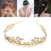 Тиара Головной убор Подружка невесты Металл Золотой Лист Невеста Ободки Листья Резинки для волос Свадебная Корона для волос