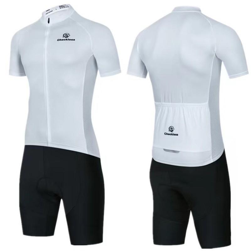 Men Women Cycling Jersey Set Short Sleeve Quick Dry Breathable Bike Riding Outfit Sports Apparel