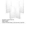 4Pcs Cake Scraper Set Large Clear Acrylic Cakes Smoother Scraper Cake Stripes Edge Contour Comb for DIY Icing Frosting Buttercream Cream Decorating
