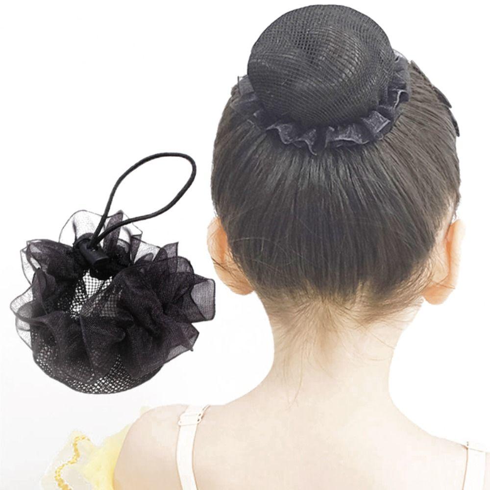 Adjustable Elastic Hair Net Lace Head Bands Girl Bun Cover Snood Accessories Ballet Hair Net Women