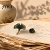 Women Lapel Pin Men Suit Pin, Feather Apricot Leaf Design Brooch Scarf Fixing Zinc Alloy for Shirt Collar Coat Cardigan