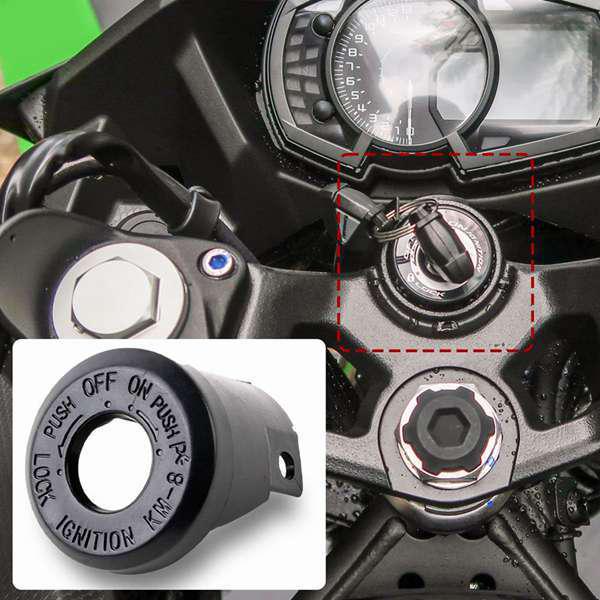 Черная крышка замка зажигания из АБС-пластика для Kawasaki Ninja 1000SX