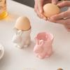 Rabbit Shape Eggs Cups Handmade Eggs Tray Eggs Supplies Boiled Eggs Holder Add a Touch of Charm to Your Breakfast Table