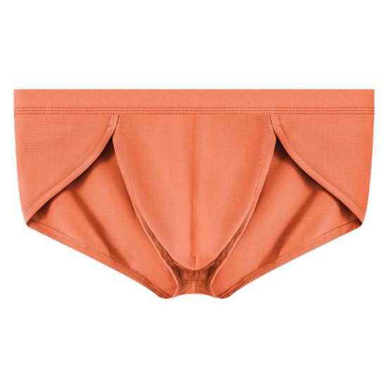 Мужские трусы с высокой эластичностью, облегающие, однотонные, дышащие, гладкие, с заниженной талией, нижнее белье для повседневной носки