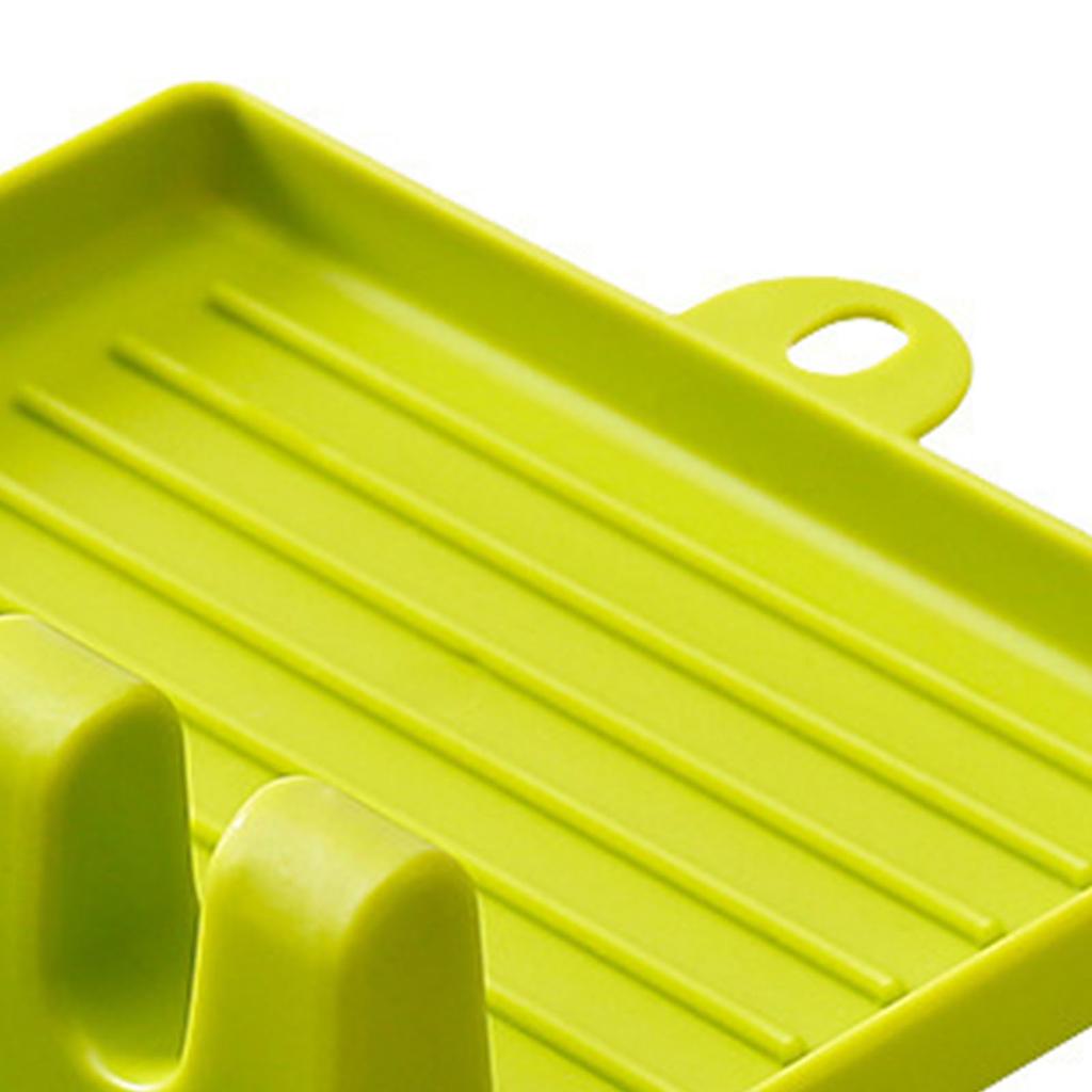 Plastic Utensil Rest with Pot Lid Holder Stand for Ladles Spoon Spatulas Kitchen Supplies