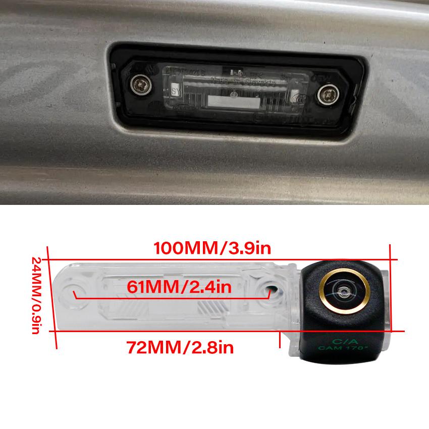 Rear Camera For Volkswagen EOS 2006~2015 Golf MK5 2003~2009 CCD Night Vision Backup Parking Reversing Camera Golden Fisheye Lens