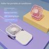 Mini Hanging Neck Fan Portable Folding USB Rechargeable Mute Fan Multi Function Handheld Desktop Fan with Power Bank