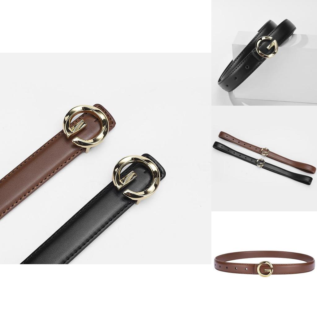 Женский ПУ ремень с металлической застежкой для офиса и повседневной носки