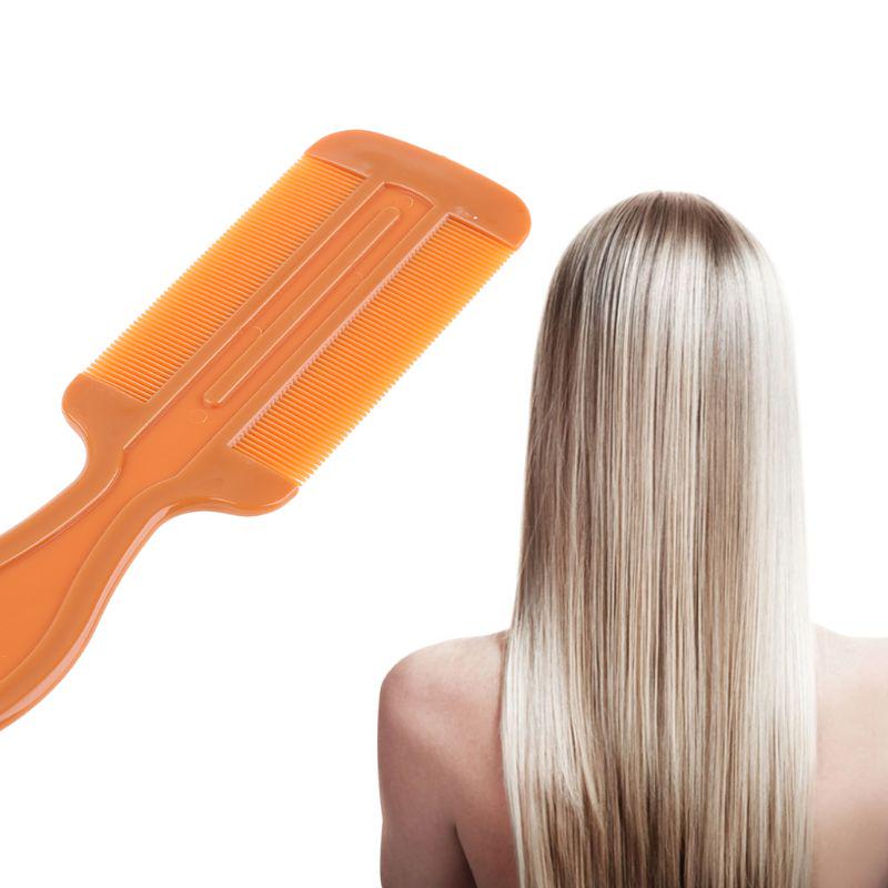 1PC Double Sided Nit Comb Fine Tooth Head Long Handle Lice Hair Combs for Flea