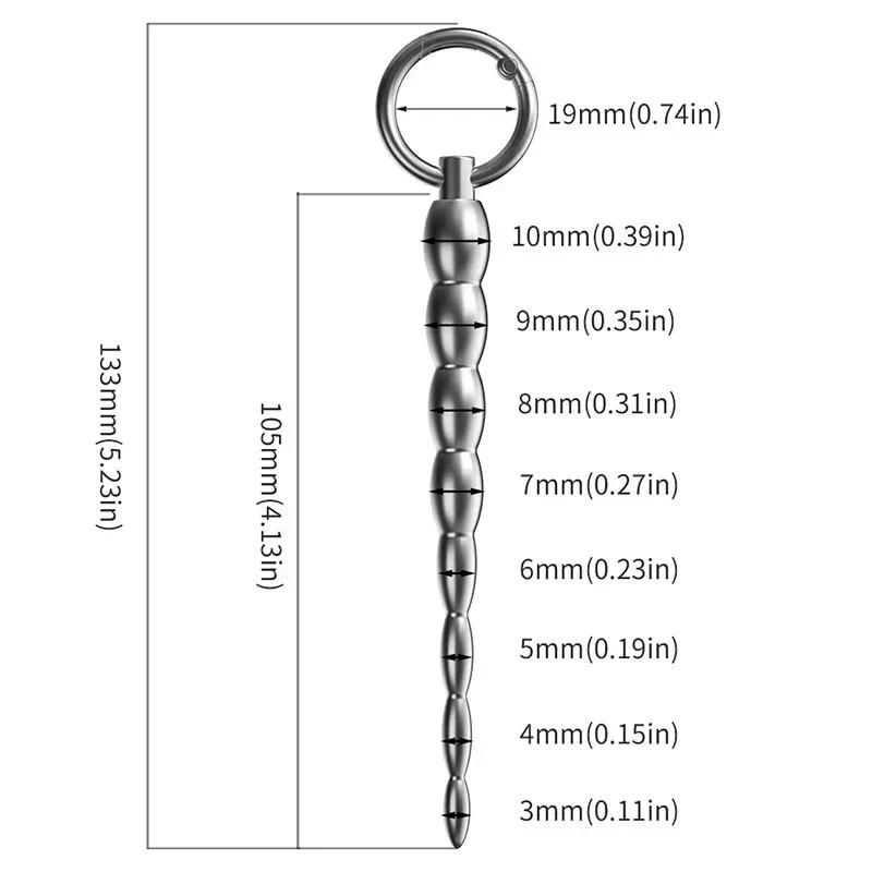 Металлический пенис-заглушка уретральный катетер звуковой расширитель для мужчин стимуляция простаты уретральные игрушки