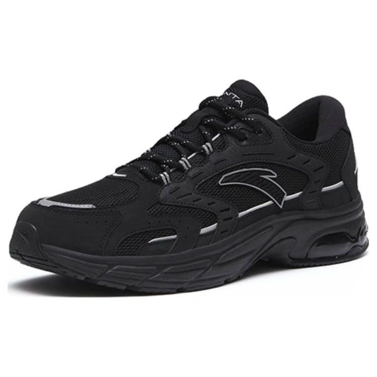 Anta AT954 Shock Absorbing Non-Slip Durable Low-Top Running Shoes Men Sneakers Black 112315503-6