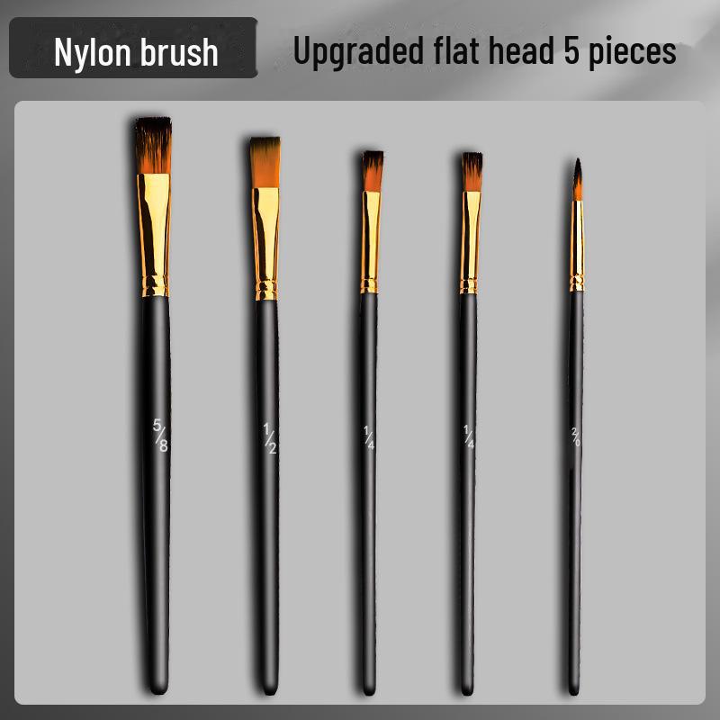 Набор нейлоновых кистей для рисования гуашью и акварелью для студентов-художников для акриловой и масляной живописи