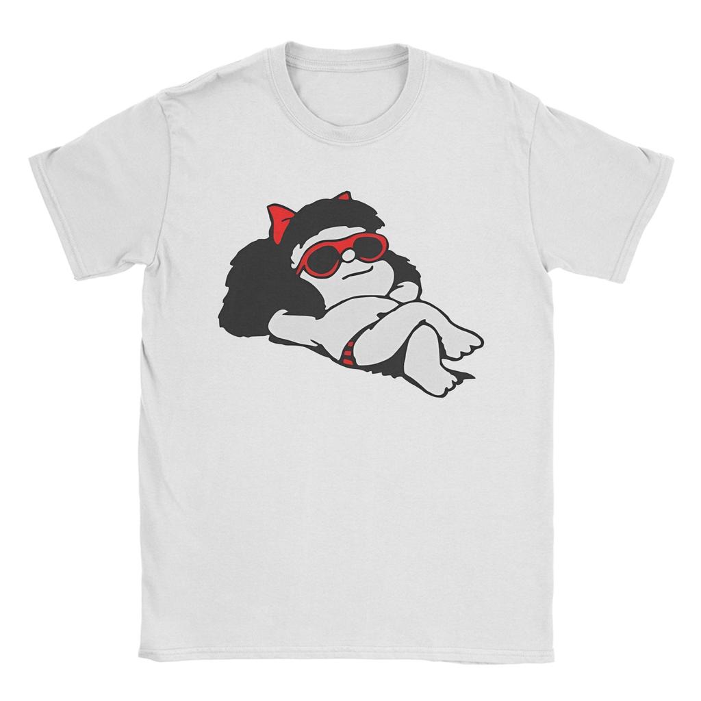 Casual Mafalda Protesting Tshirts Unisex Unisexs O Neck 100 Cotton T Shirts Short Sleeve Tees Gift Idea Tops