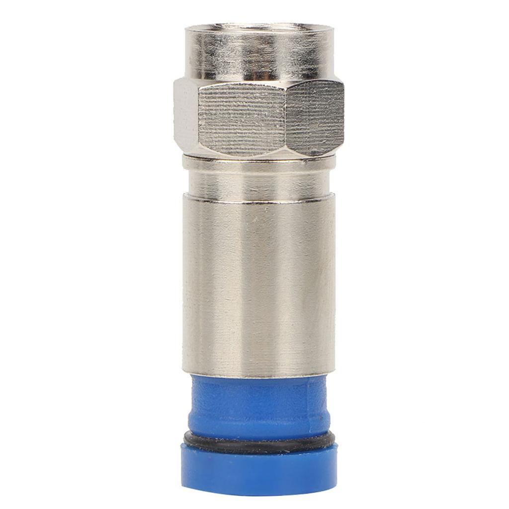 10 Pcs RG6 UK Squeezed Type F Connector F Cable Antenna Video Satellite Adaptor (F 004)