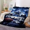 Dallas Cowboys Print Flannel Blanket High Quality Warm Comfortable Cover for All Seasons Perfect for Gifts Home Decor