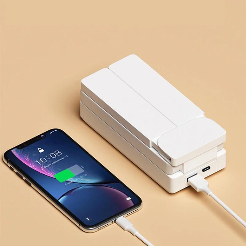 Xiaomi Portable Foldable Lamp With Clock USB Charging Type Fold LED Studing Lamp Energy Saving Rechargeable for Room LED Reading Light