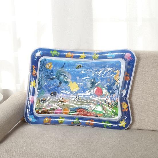 Водный сенсорный игровой коврик, интерактивные игрушки для кошек, коврик для самостоятельной игры с надувным рисунком морских животных