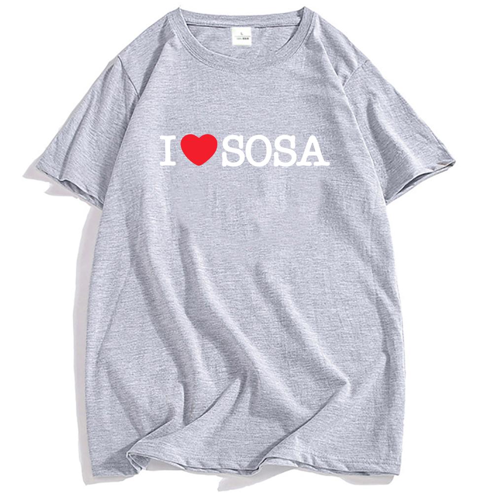 I Love Sosa Chief Keef T-shirt Cotton Short Sleeve Tshirts Unisex Streetwear Graphic Printing Tees Top
