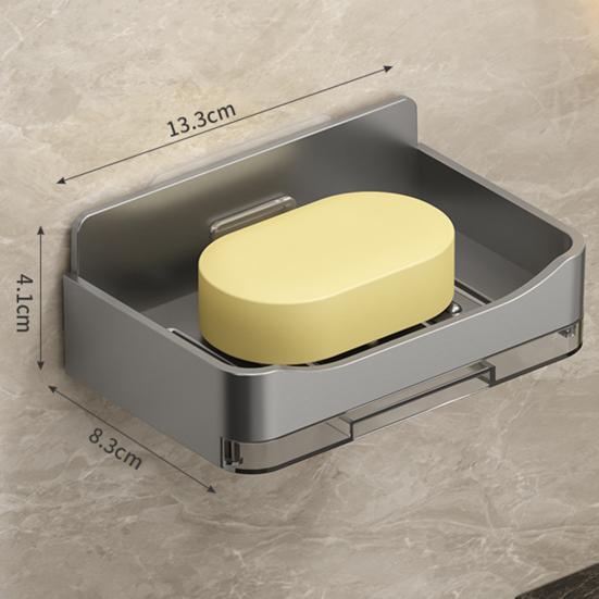 2 шт. настенная мыльница для душа прочная несущая полая конструкция простая установка держатель для мыла для ванной комнаты поднос