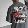 Anime Demon Slayer Akaza Nezuko Tanjiro T Shirt Summer Cotton Unisex Women Streetwear Casual Trend Short Sleeve Oversized Top