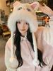 Autumn and winter new Internet celebrity mink hat women's plush bucket hat small face cold warm ear protection Lei Feng hat tide