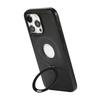 For iPhone 13 Pro Max Case Magnetic Kickstand PU Leather Coated PC+TPU Phone Cover