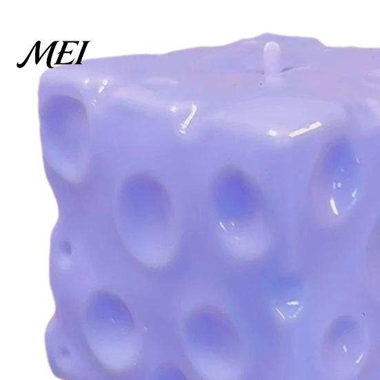 Office Desk Toys Blueberry Cheese Squeeze Toy, Stress Relief Block Sensory Slow Fidget Rising Cube Pinch Toy for Home Focus Aid