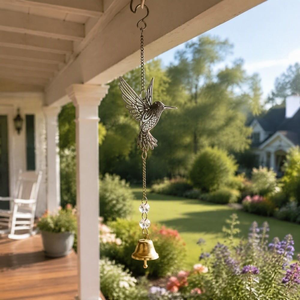 Zinc Zinc Alloy Bird Suncatcher Hanging Animal Shape Hummingbird Wall Ornament Outdoor Garden